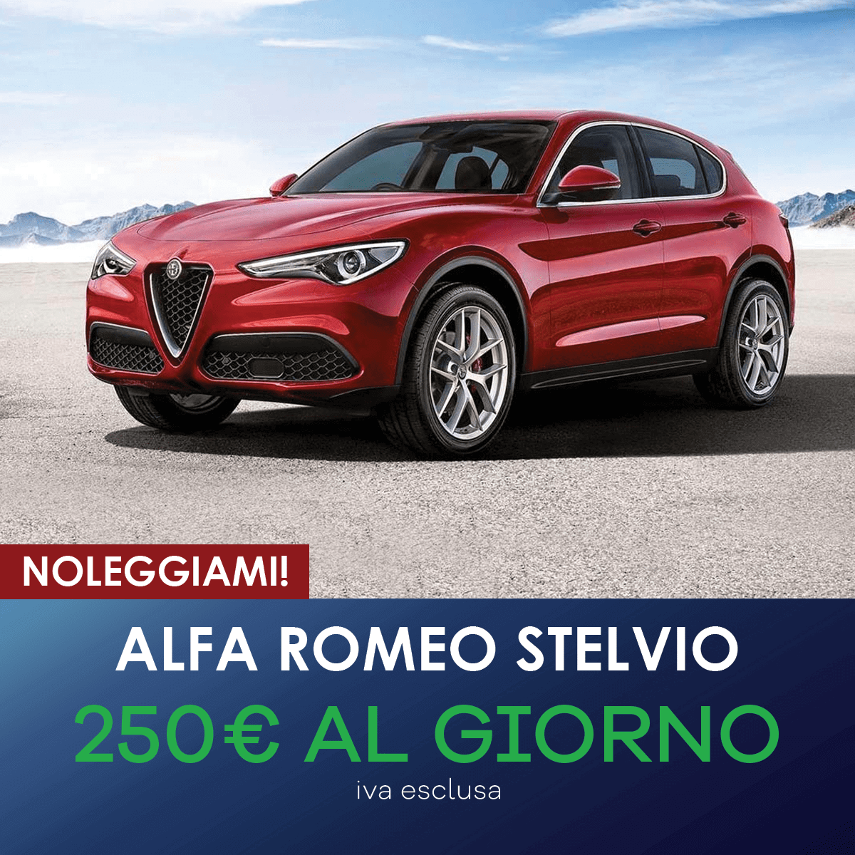 Alfa Romeo Stelvio noleggio breve termine