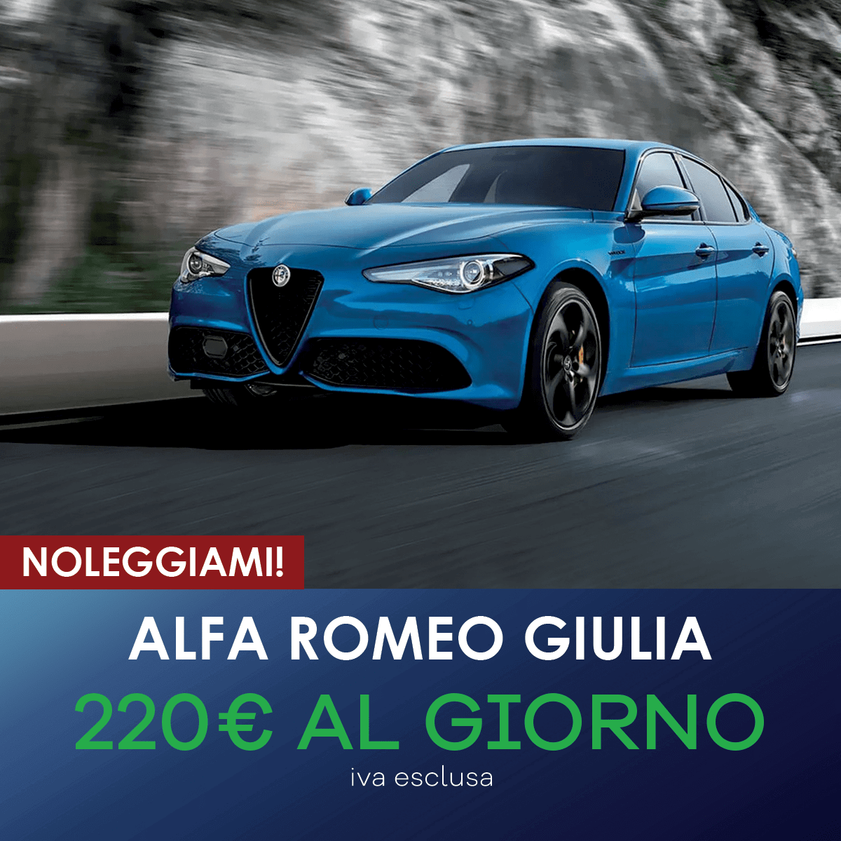 Alfa Romeo Giulia noleggio breve termine