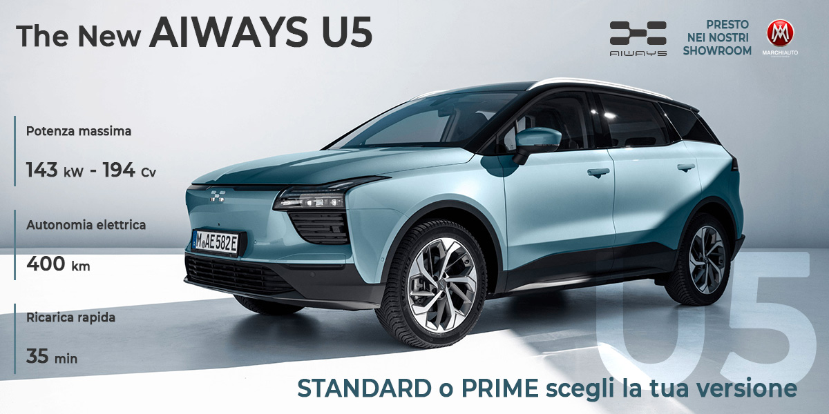 CONCESSIONARIO ESCLUSIVO AUTO ELETTRICHE AIWAYS IN UMBRIA - Marchi Auto