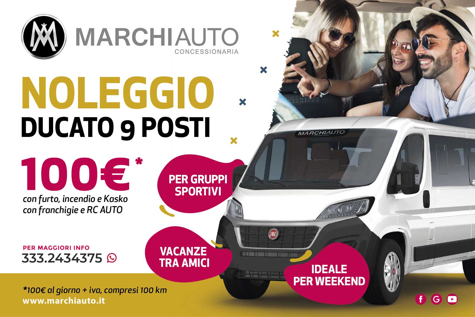 banner promo noleggio fiat ducato 9 posti	