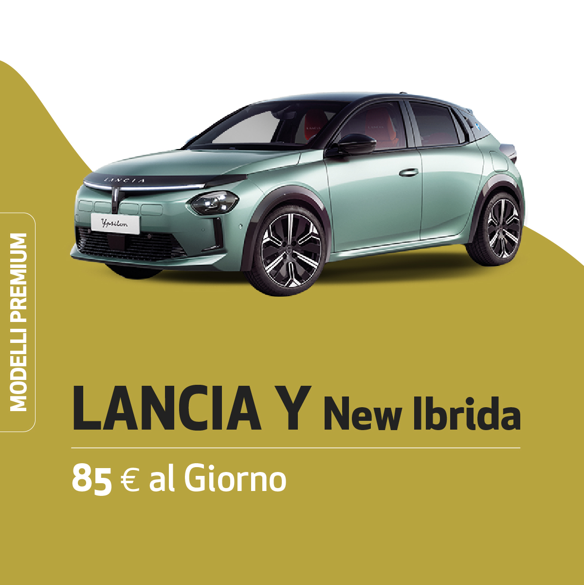 LANCIA Y New Ibrida noleggio breve termine
