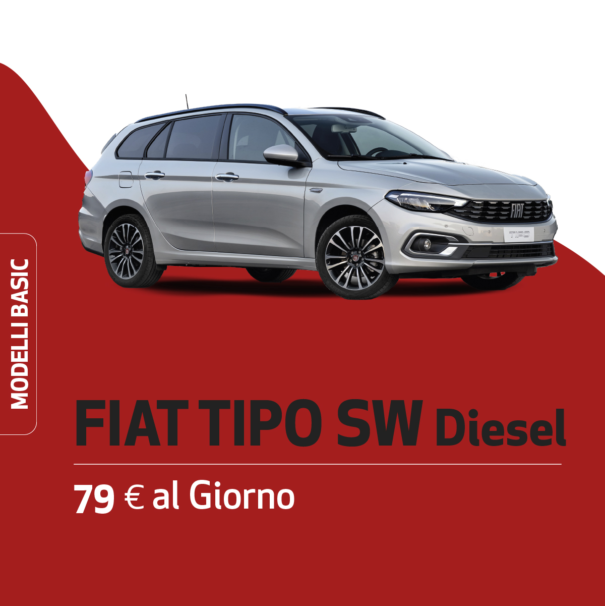 Fiat Tipo SW Diesel noleggio breve termine