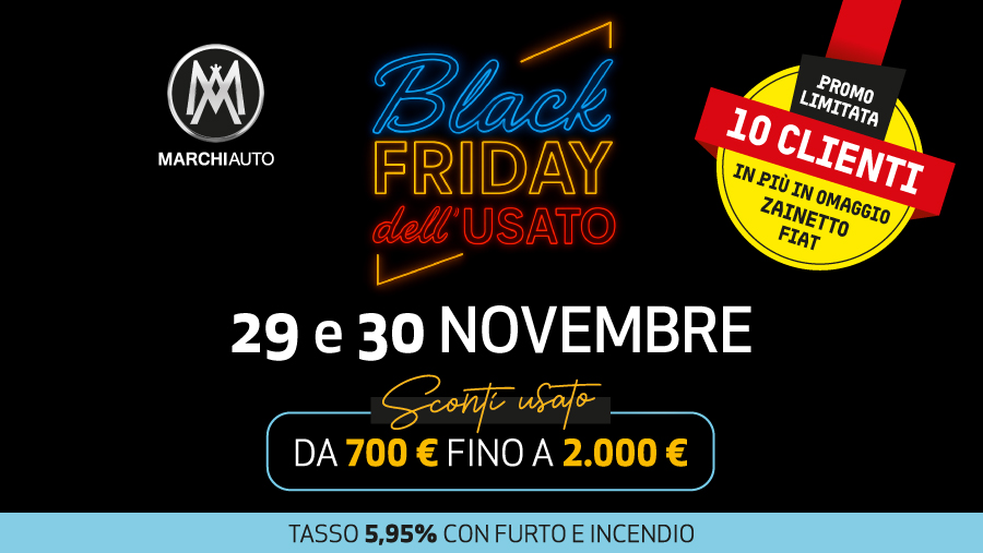 Marchi Auto Black Friday usato 2025