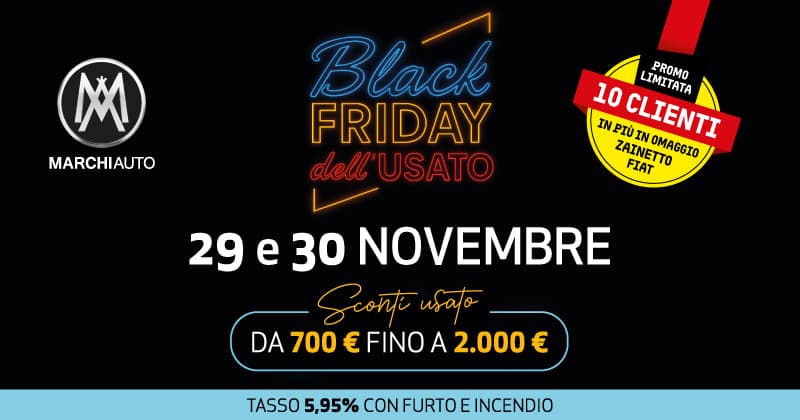 Marchi Auto Black Friday usato 2025